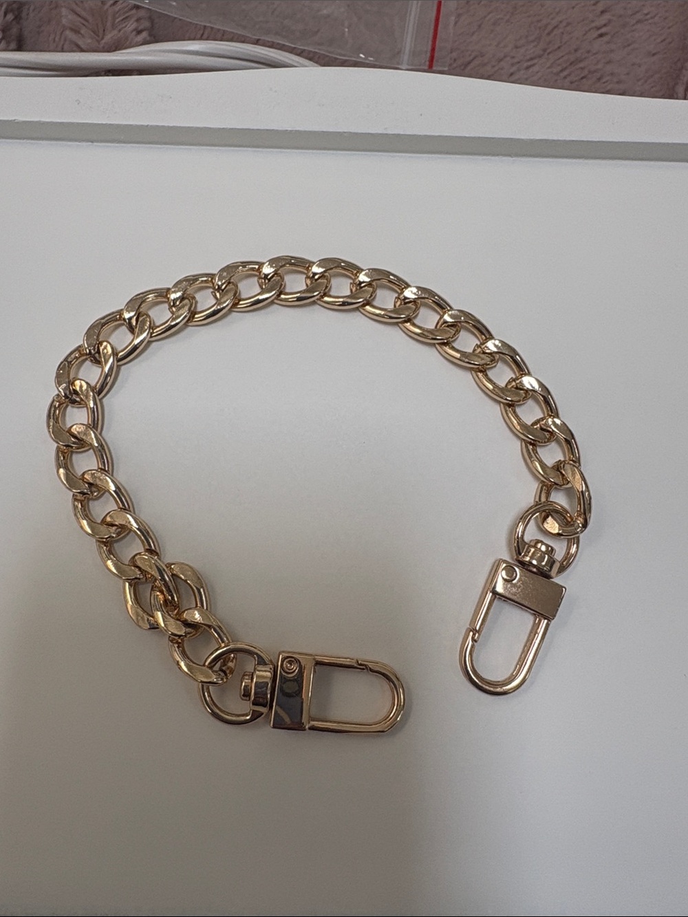 Gold Chain Strap with Lobster Clasps - Women Accessories